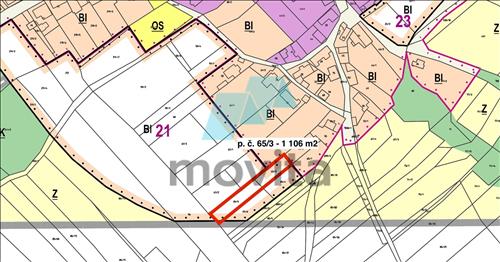 Pozemek určený k výstavbě (1.106m2), Lešná, okres Vsetín, Zlínský kraj